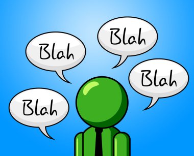 Sohbet konferans ve dedikodu falan konuşma gösterir