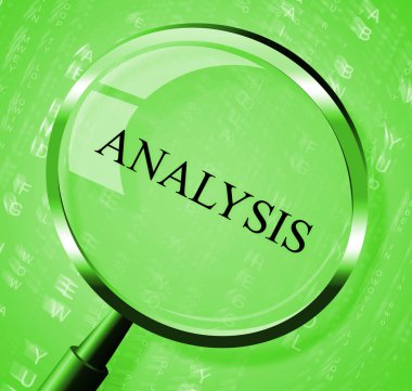 Büyüteç'i temsil eden veri Analytics analiz ve analiz
