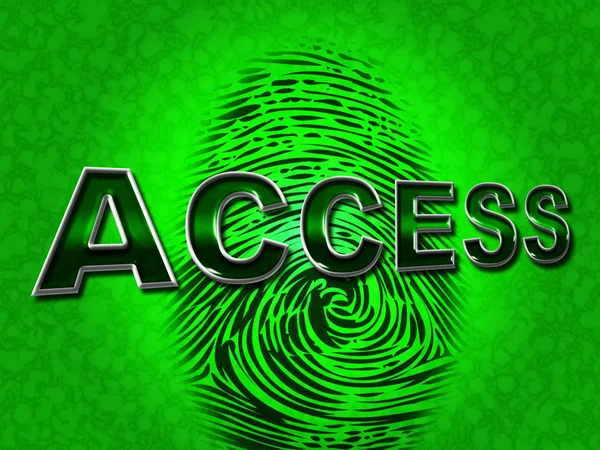 Access Security Means Unauthorized Entry And Permission — Stock Photo, Image