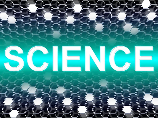 Wetenschap Word toont wetenschapper biologie en scheikundige — Stockfoto