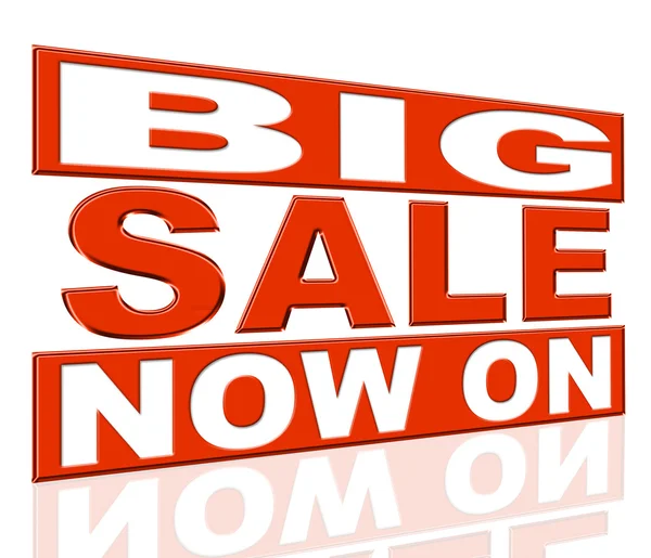 Big Sale Means At The Moment And Closeout — Stock Photo, Image