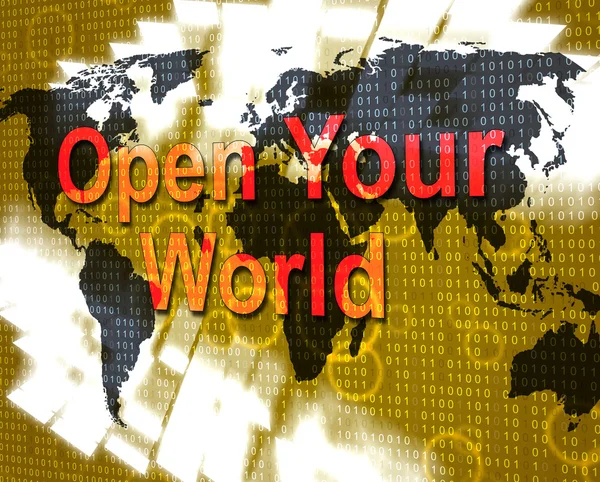 Doe het nu middelen Open uw wereld en inspireren — Stockfoto