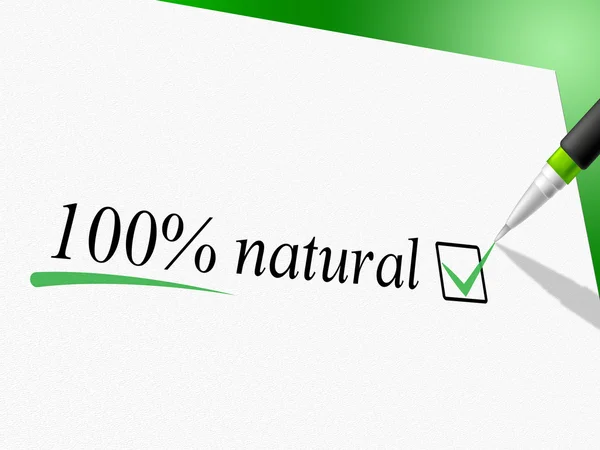 100% натуральные средства абсолютной чистоты и природы — стоковое фото