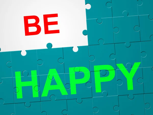 Ser feliz indica alegria de vida e viver — Fotografia de Stock