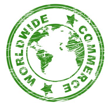 Worldwide Commerce Indicates Earth Business And Globalization clipart
