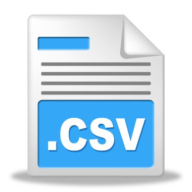 CSV dosyasını Virgülle ayrılmış değerler ve yönetim temsil eder