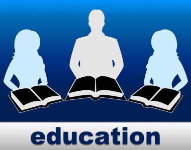 Eğitim geliştirme ve eğitim eğitim kitapları temsil eder