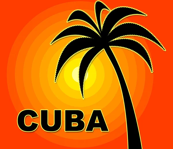 Κούβας διακοπές αντιπροσωπεύει Go για άδεια και το καλοκαίρι — Φωτογραφία Αρχείου