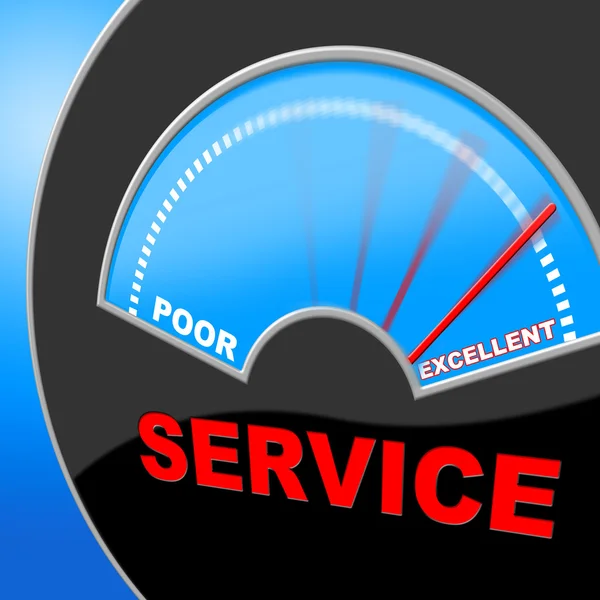 Customer Service Represents Perfection Surpass And Services — Stock Photo, Image