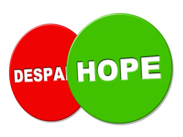 Hope Sign Represents Wants Display And Wishful — Stock Photo, Image