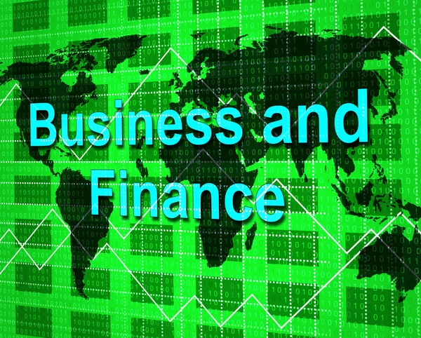 Business And Finance Represents Corporate Profit And Financial — Stock Photo, Image
