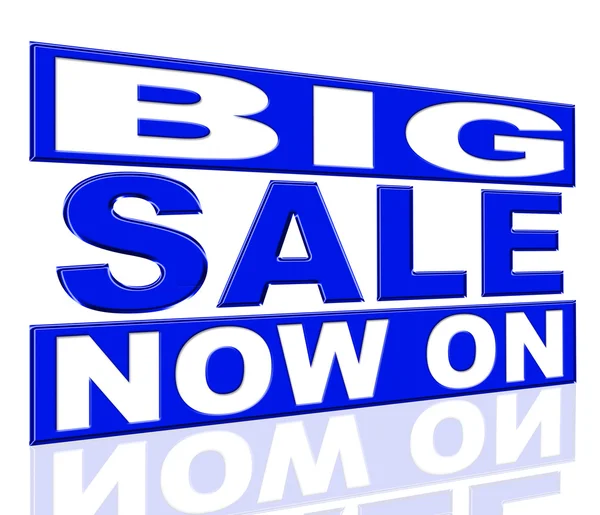 Big Sale Represents At The Moment And Closeout — Stock Photo, Image