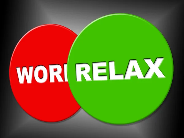 Relax segno rappresenta la ricreazione calma e relax — Foto Stock