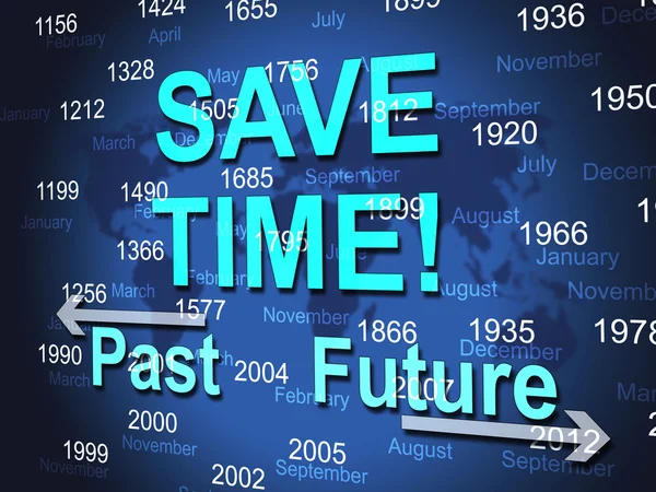 Save Time Represents High Speed And Brisk — Stock Photo, Image