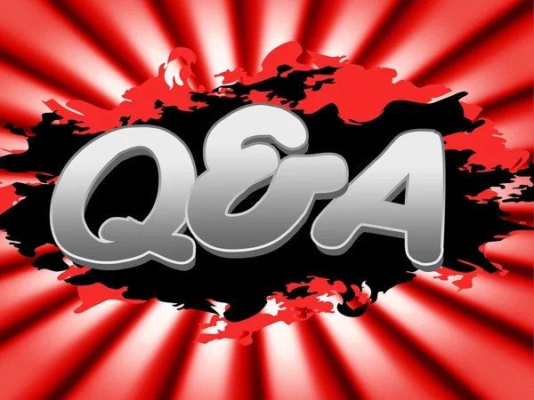 Q And A Means Frequently Asked Questions And Faqs — Stock Photo, Image