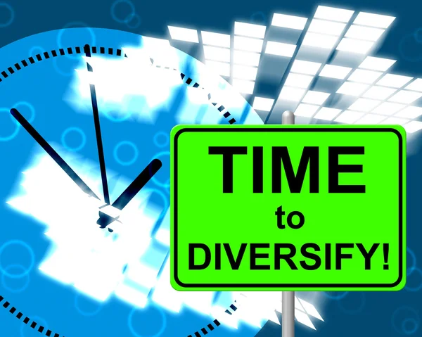 Tiempo para diversificar los espectáculos en el momento y la diversificación —  Fotos de Stock