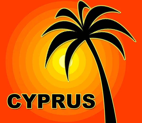 Cyprus vakantie vertegenwoordigt Ga op verlof en de zomer — Stockfoto