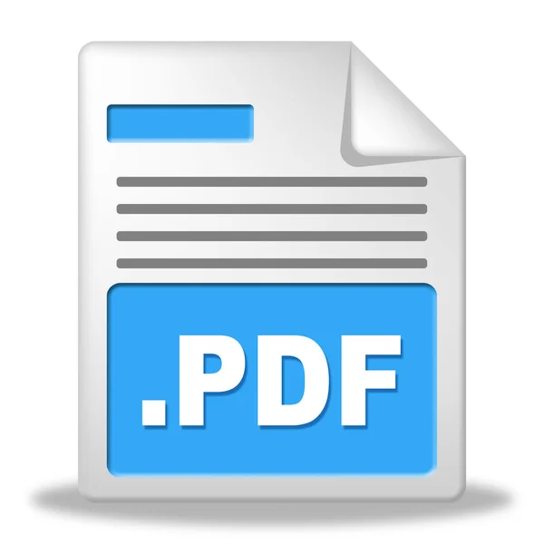 Pdf File Indica Archivos Documento y Carpeta — Foto de Stock