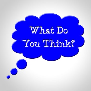 Görünümü ve düşünce gösterir noktası ne düşündüğünüzü