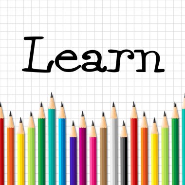 Kalemleri gösterir öğrenilen Üniversitesi ve eğitmek öğrenin