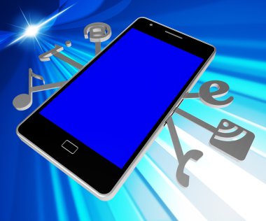 World Wide Web ve Bloglar sosyal medya telefon gösterir