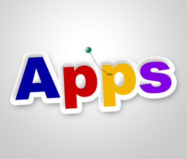 Bilgisayar programı ve Web Apps işaretleri gösteriyor