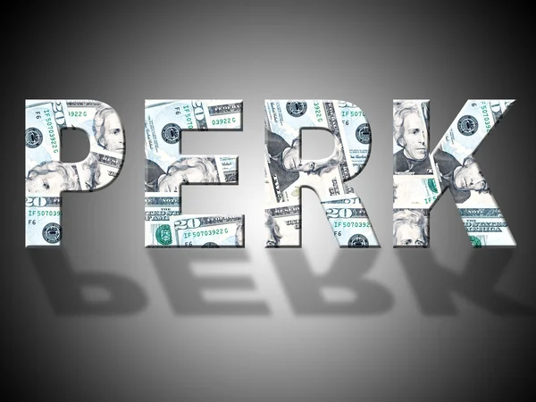 Perk dollar representerar USA och Bank — Stockfoto