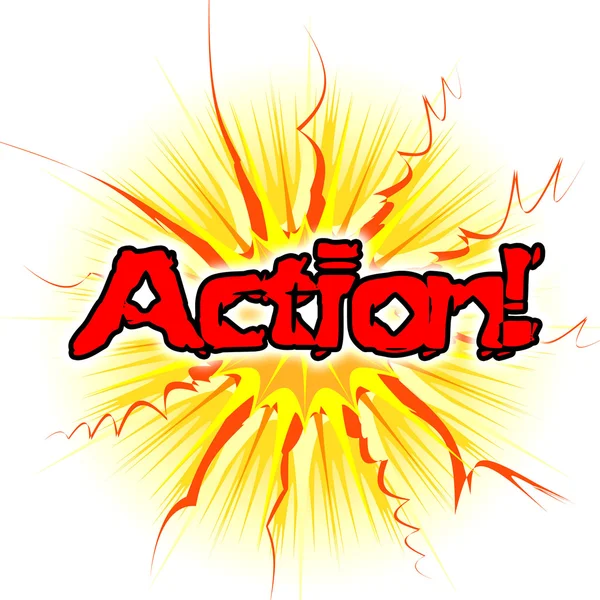 Action sign means Do It And Acting — стоковое фото