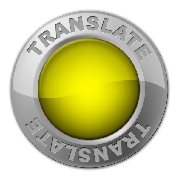 Translate Button Means Vocabulary Language And Multi-Lingual — Stock Photo, Image