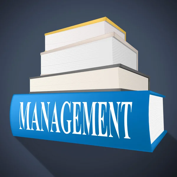 Management Book Represents Bosses Company And Directorate — Stock Photo, Image