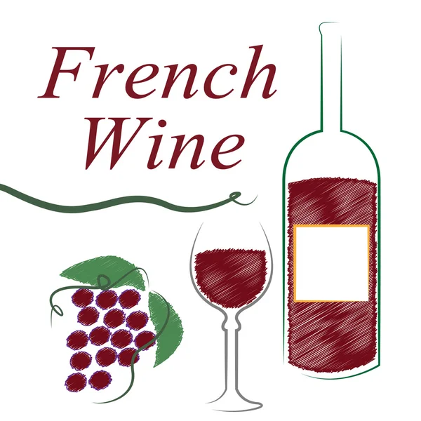 France French Indicates Wine Tasting And Alcoholic — Stock Photo, Image