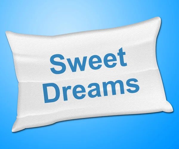 Sweet Dreams Shows Go To Bed And Bedtime — Stock Photo, Image