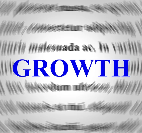 Definición de crecimiento significa mejorar y desarrollar los medios — Foto de Stock
