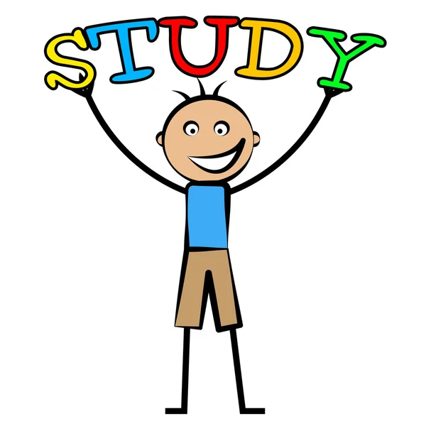 Kids Study Means Tutoring Child And Schooling — Stock Photo, Image