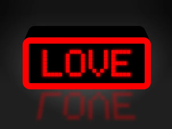 Love Neon Sign muestra compasión y afecto — Foto de Stock