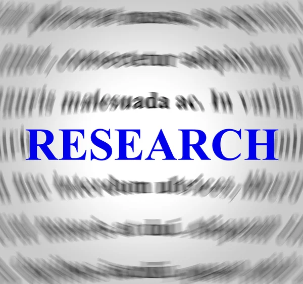 Research Definition Represents Gathering Data And Analyse — Stock Photo, Image