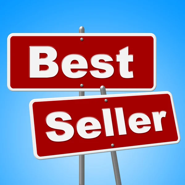 Best Seller Signs Means Vending Rated And Sold — Stock Photo, Image