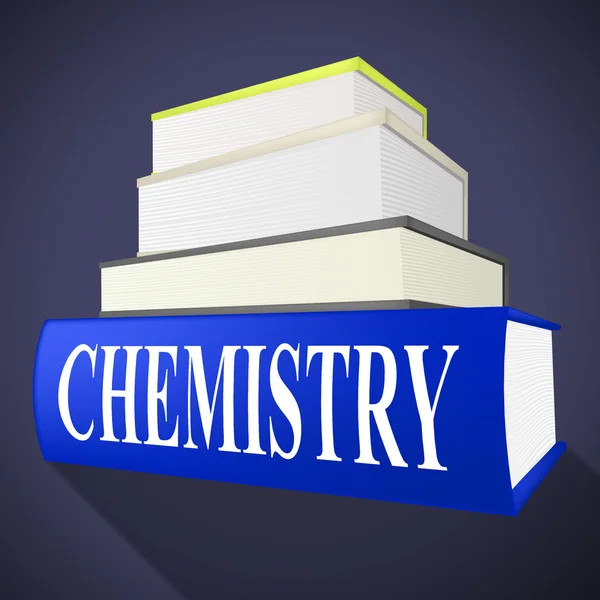 Chemistry Books Indicates Fiction Research and Formula — стоковое фото