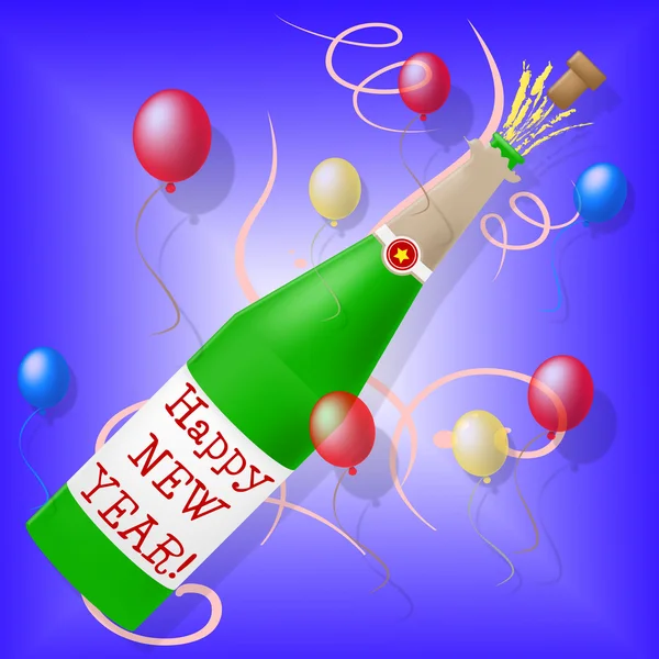 Gelukkig Nieuwjaar toont partijen viering en Nieuwjaar — Stockfoto