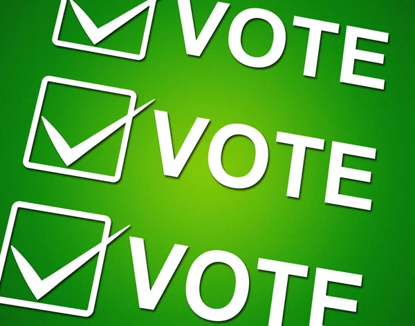 Vote Ticks Indicates Choosing Voting And Choose — Stock Photo, Image