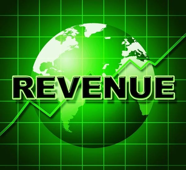 Revenue Graph Represents Income Graphs And Diagram — Stock Photo, Image