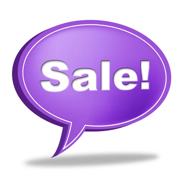 Sale Message Means Correspond Reduction And Messages — Stock Photo, Image