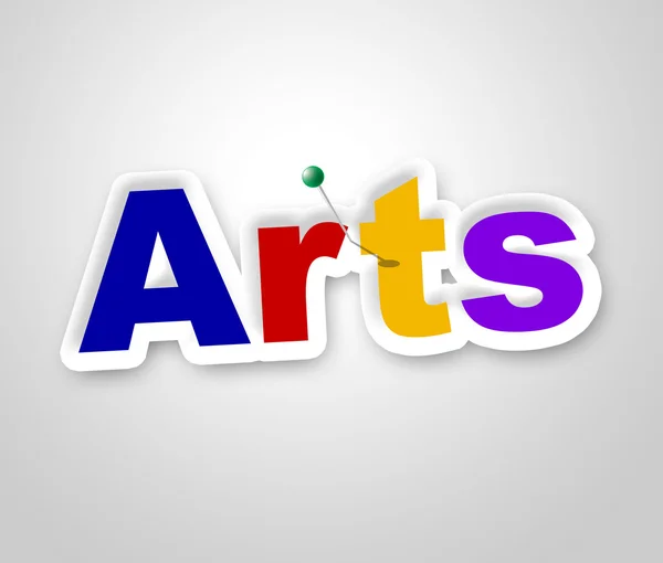 Arts sign bedeutet künstlerisches und handwerkliches Design — Stockfoto