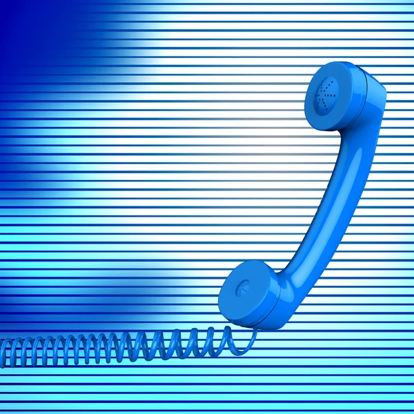 Kontaktieren bedeutet anrufen und antworten — Stockfoto
