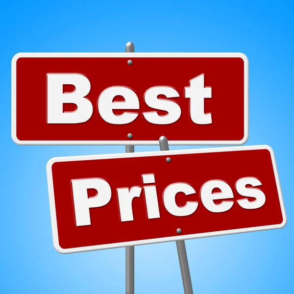 Best Prices Signs Represents Clearance Promotion And Promo — Stock Photo, Image