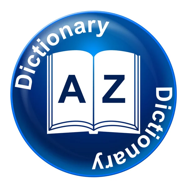 類義語辞典の記号を表す広告情報と語彙 — ストック写真