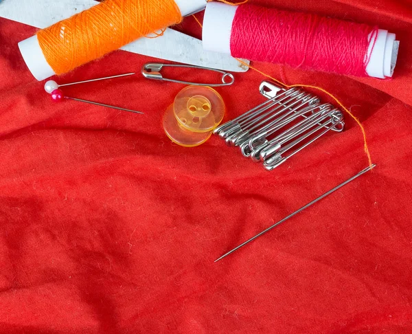 Sewing Equipment Indicates Empty Space And Dressmaker — Stock Photo, Image