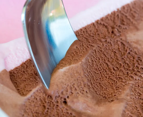 Fagyasztott joghurtot és desszert csokoládé fagylalt eszközök — Stock Fotó