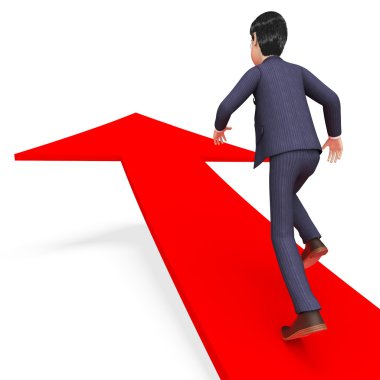 Executive anahtarları ve iyileştirilmesi yönünde işadamı gösterir