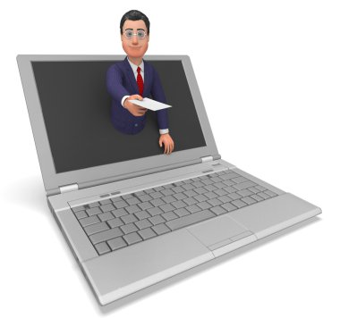 World Wide Web ve Biz çevrimiçi çalışıyorsanız işadamı temsil eder